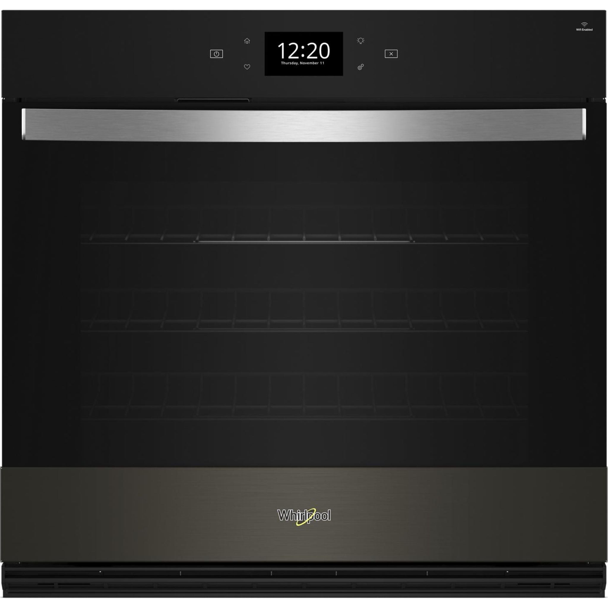 Whirlpool, 30" Single True Convection Wall Oven (WOES7030PV) - Black Stainless Steel with PrintShield™ Finish