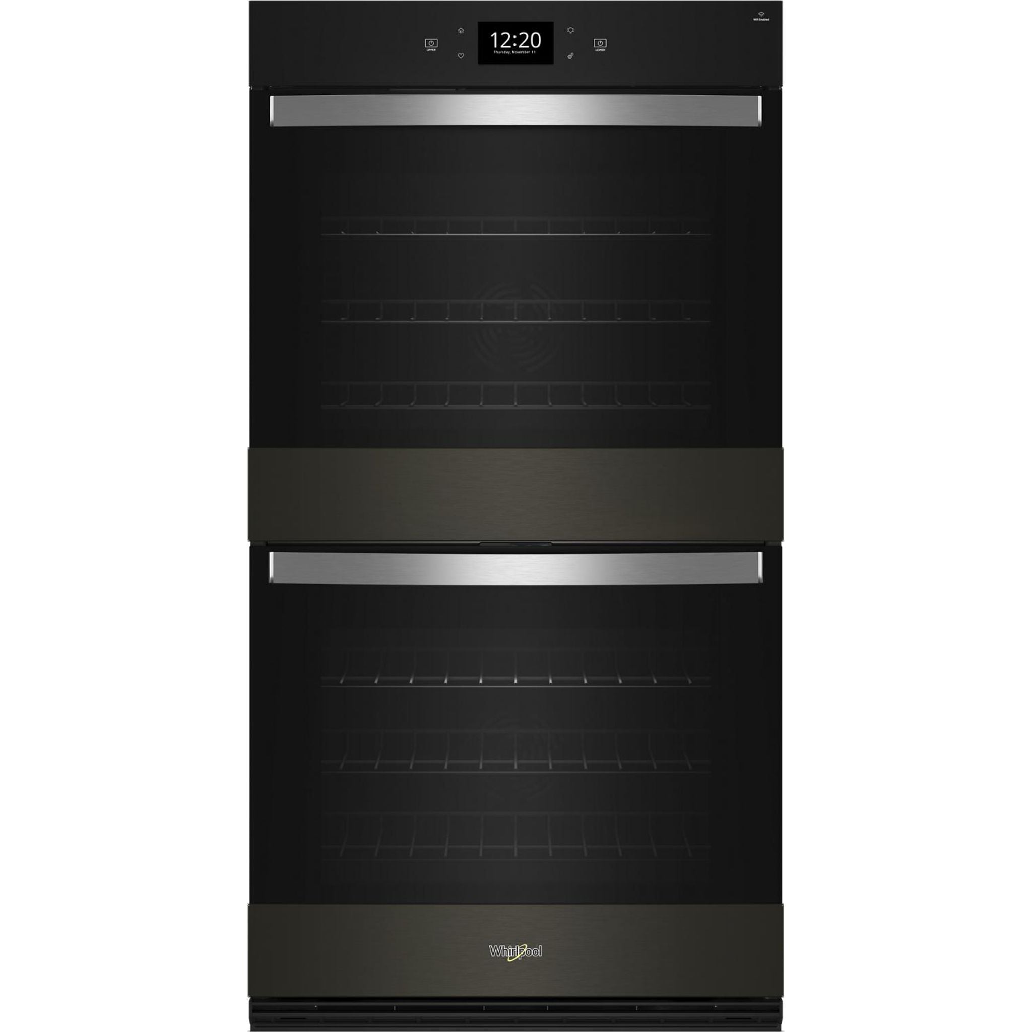 Whirlpool, 30" True Convection Wall Oven (WOED7030PV) - Black Stainless Steel with PrintShield™ Finish