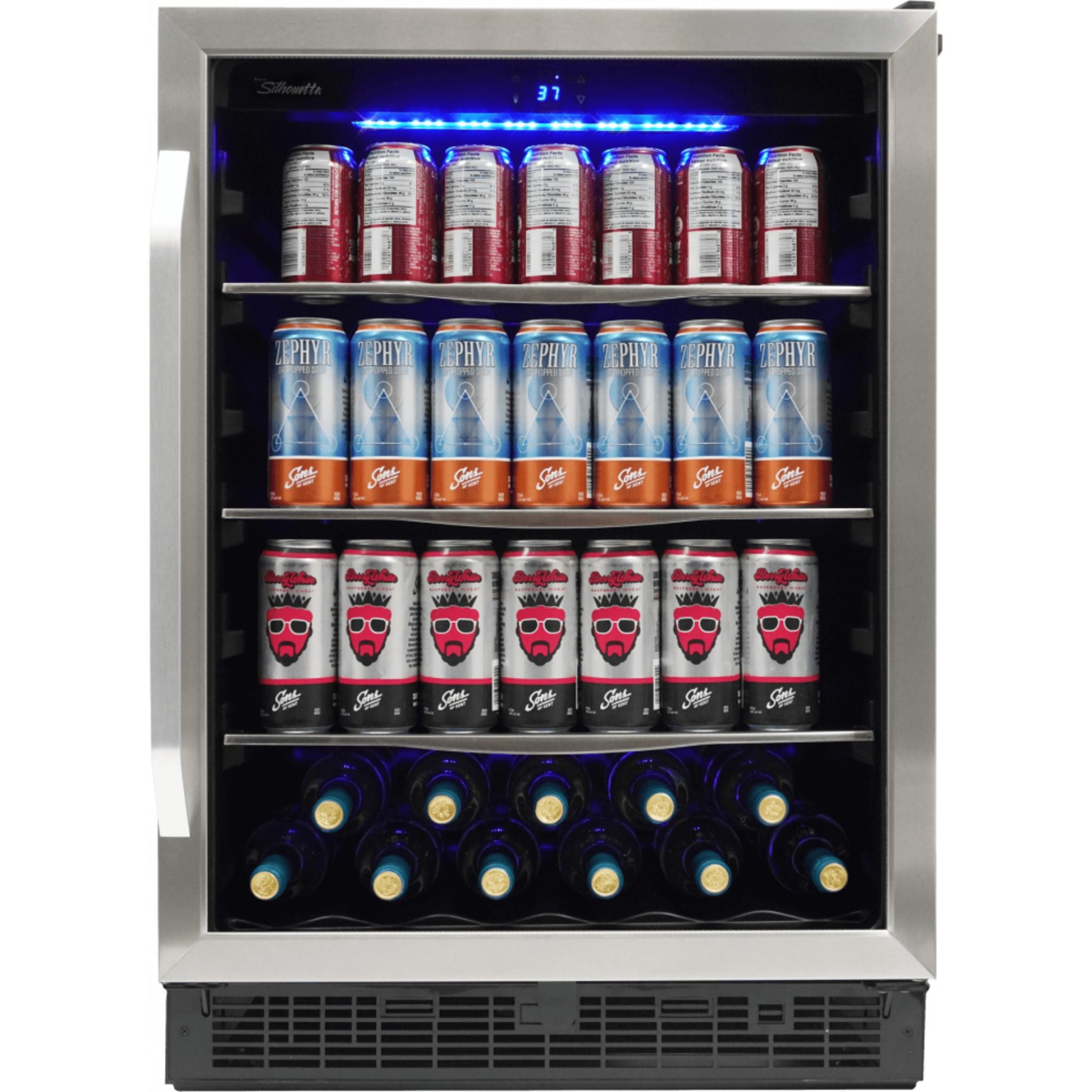 Danby, Danby-Silhouette Beverage Cooler (SBC057D1BSS) - Stainless Steel
