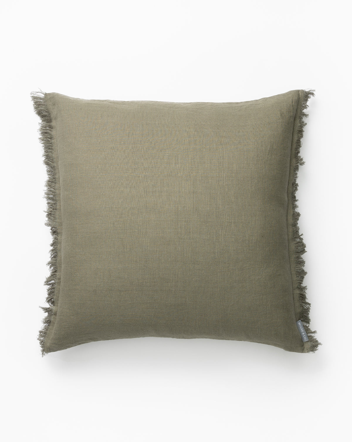 Renuka Inc., Hazelton Pine Fringed Pillow Cover