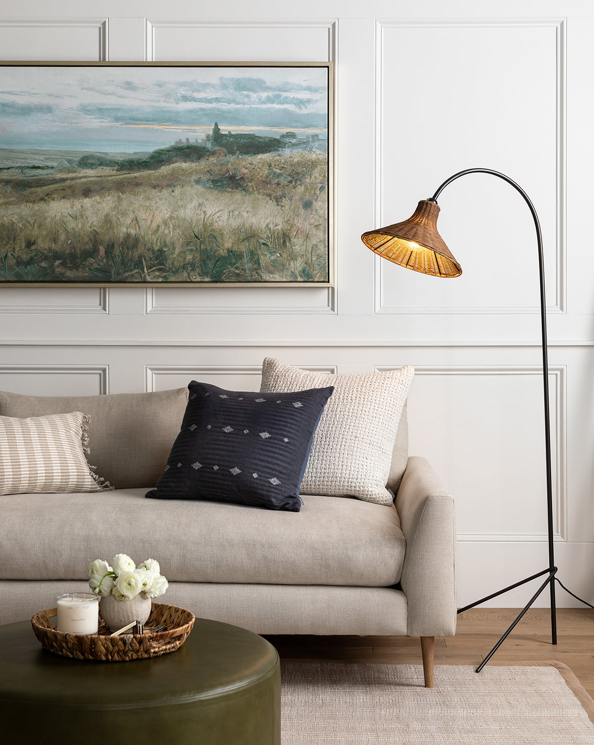 Makerspalm, Johanson Woven Floor Lamp