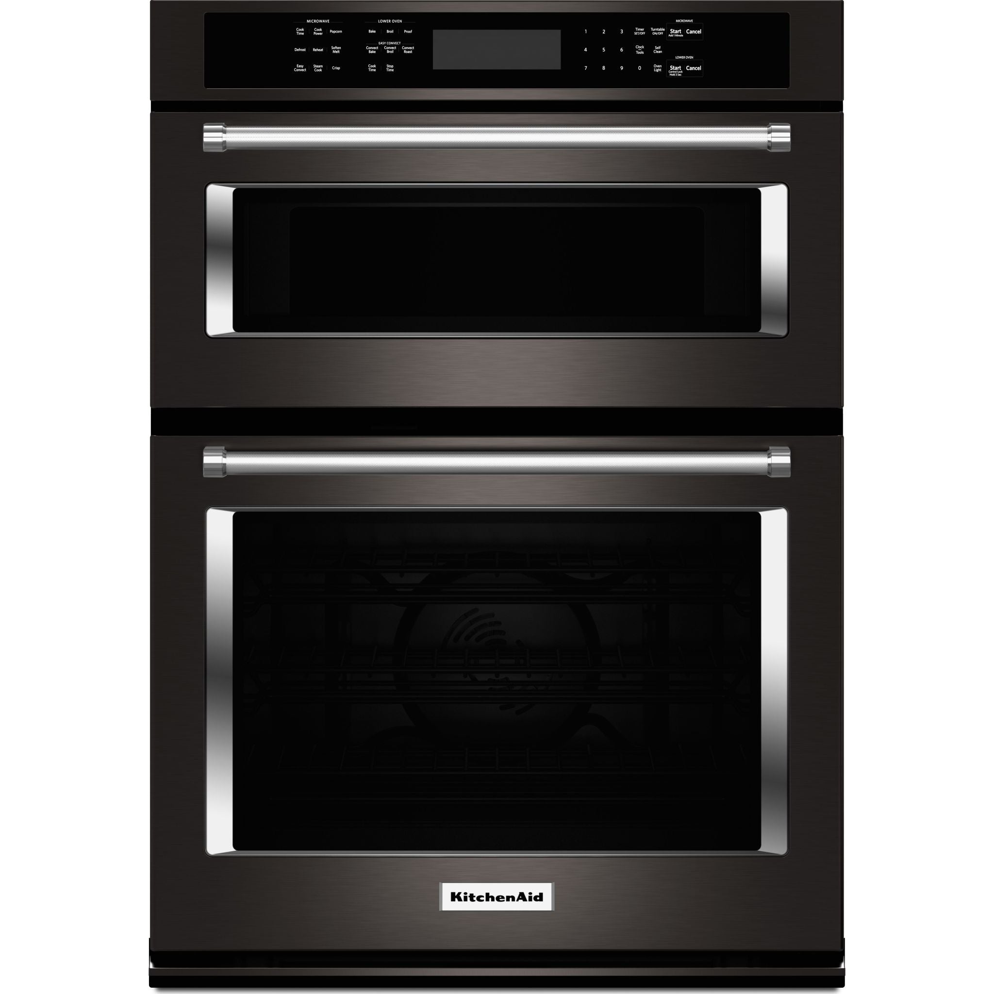 KitchenAid, KitchenAid 30" Microwave/Wall Oven (KOCE500EBS) - Black Stainless