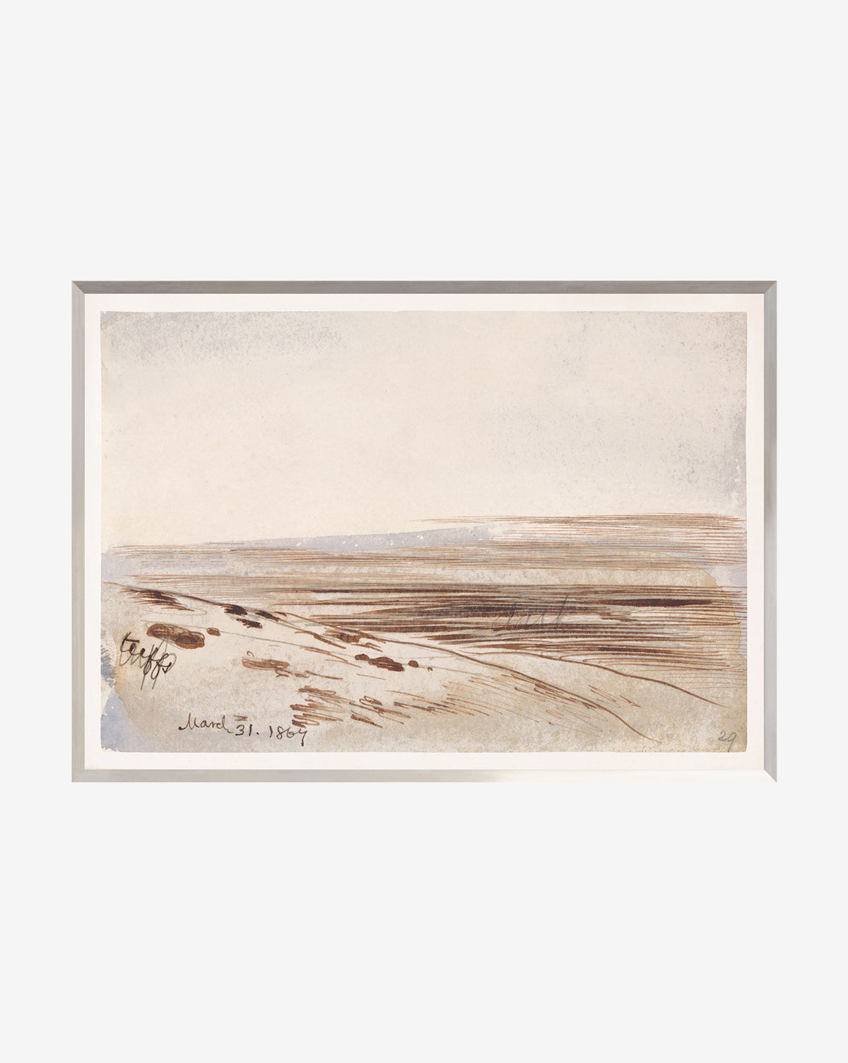 Celadon Art, Mauve Watercolor Desert