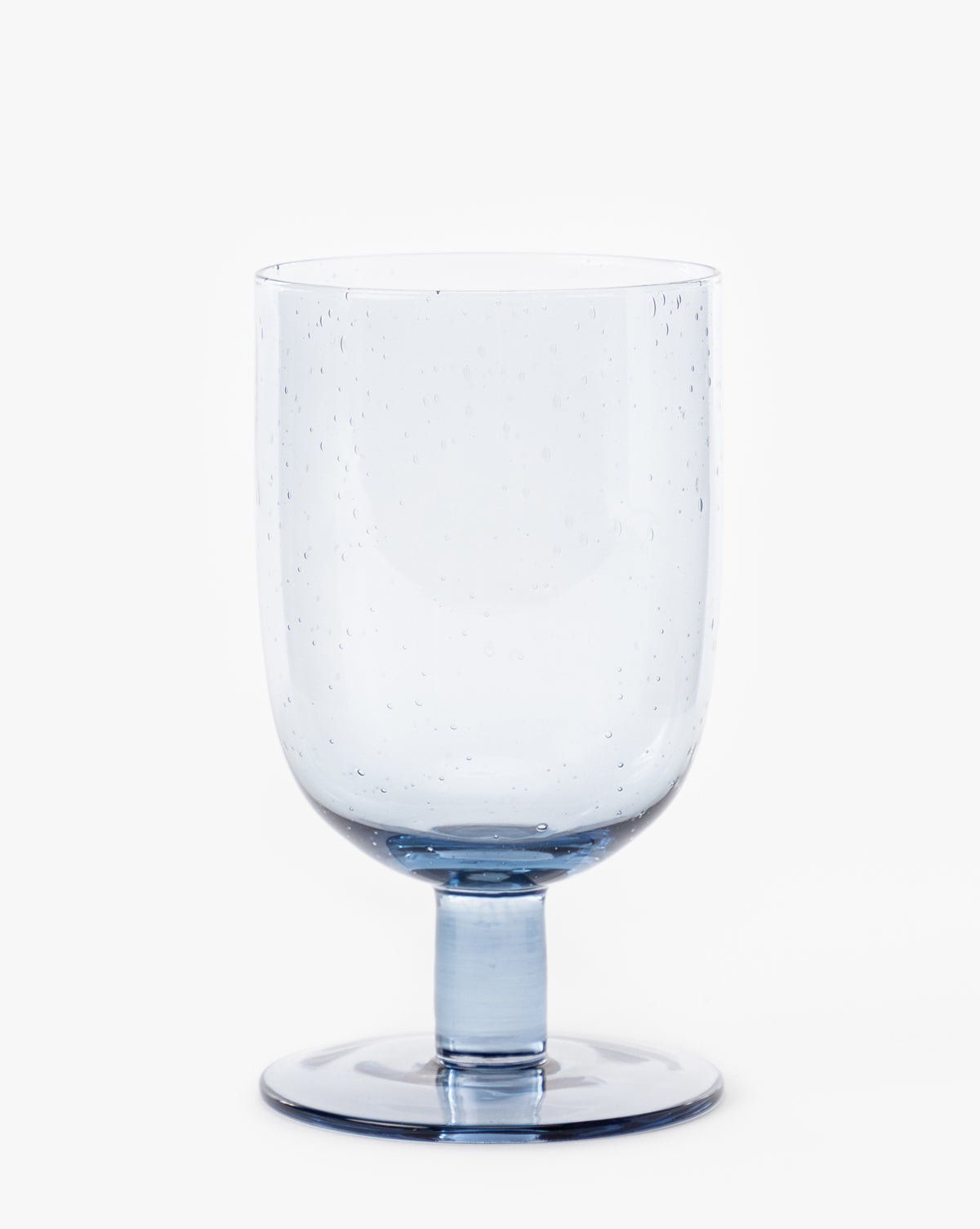 Creative Co-Op, Myrthe Blue Bubble Wine Glass