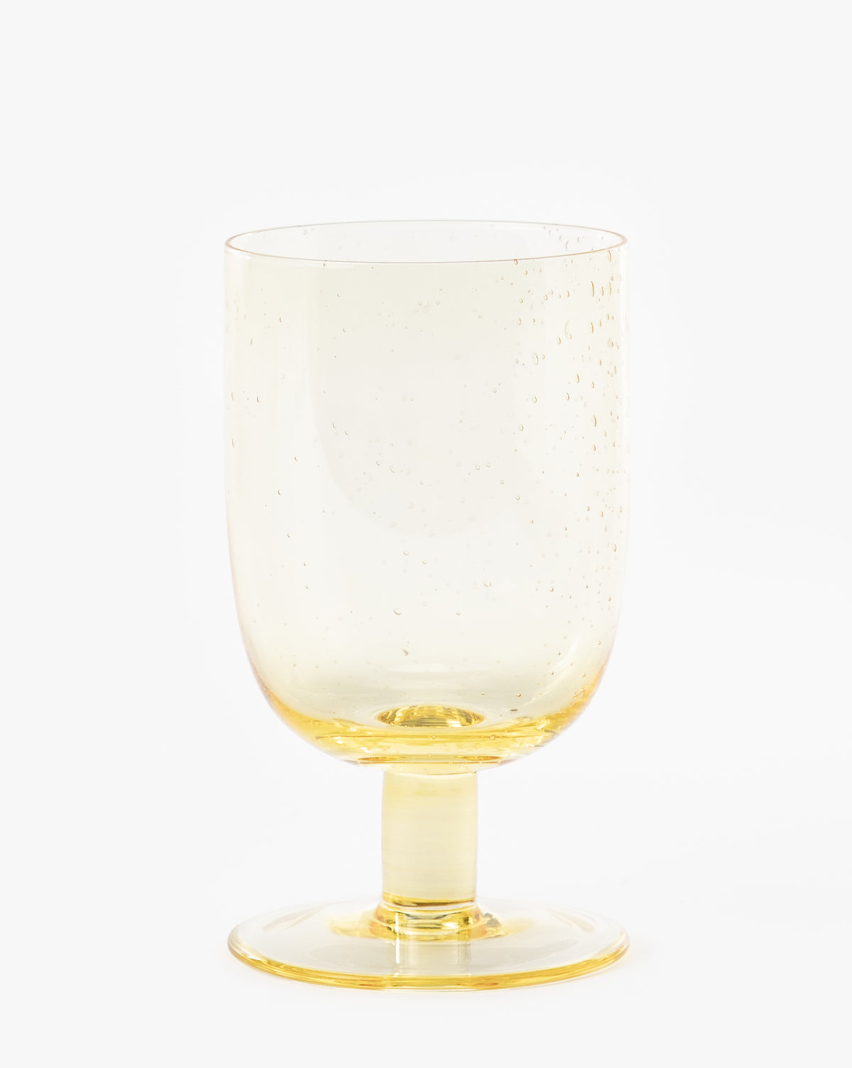 Creative Co-Op, Myrthe Yellow Bubble Wine Glass