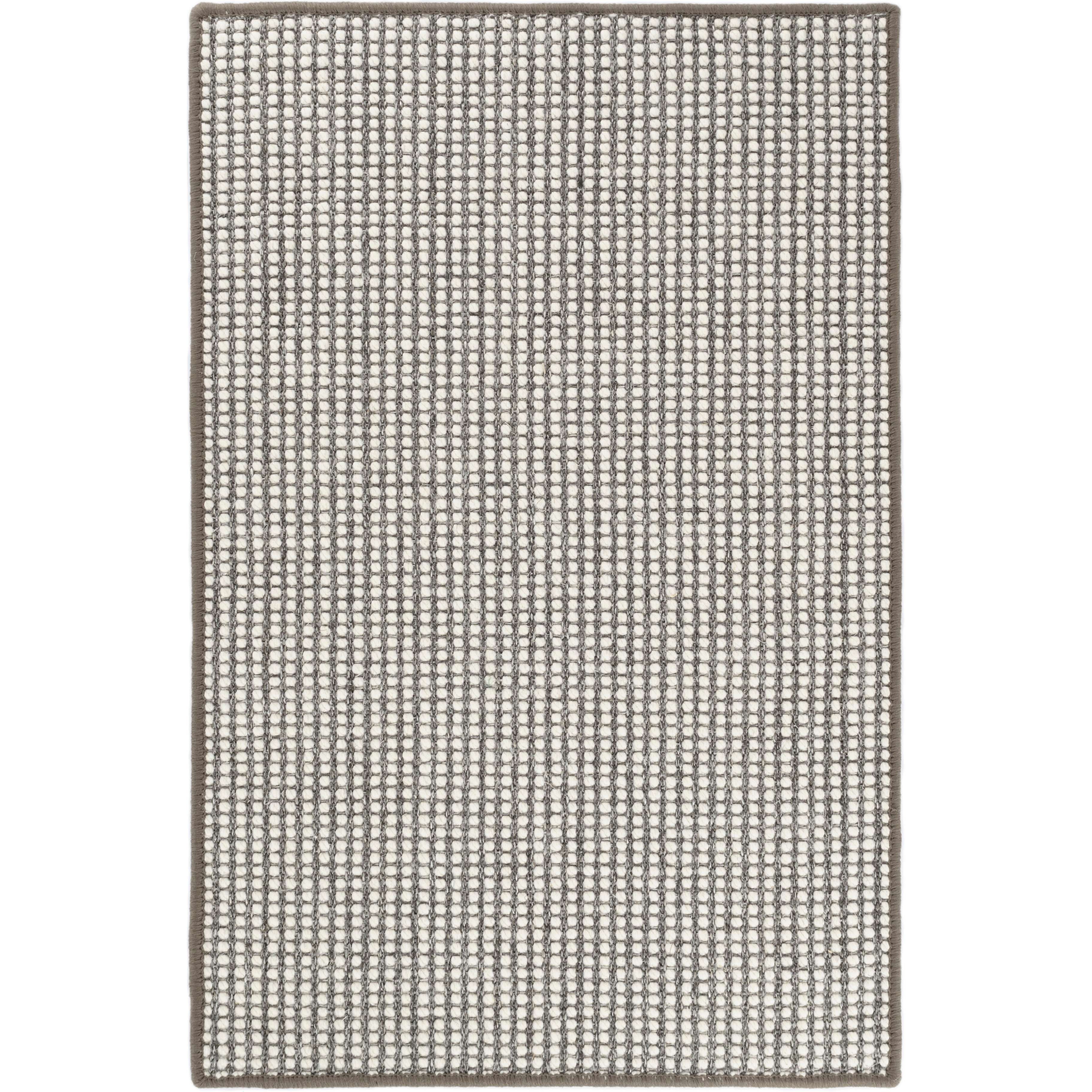 Annie Selke, Pixel Grey Woven Sisal/Wool Rug