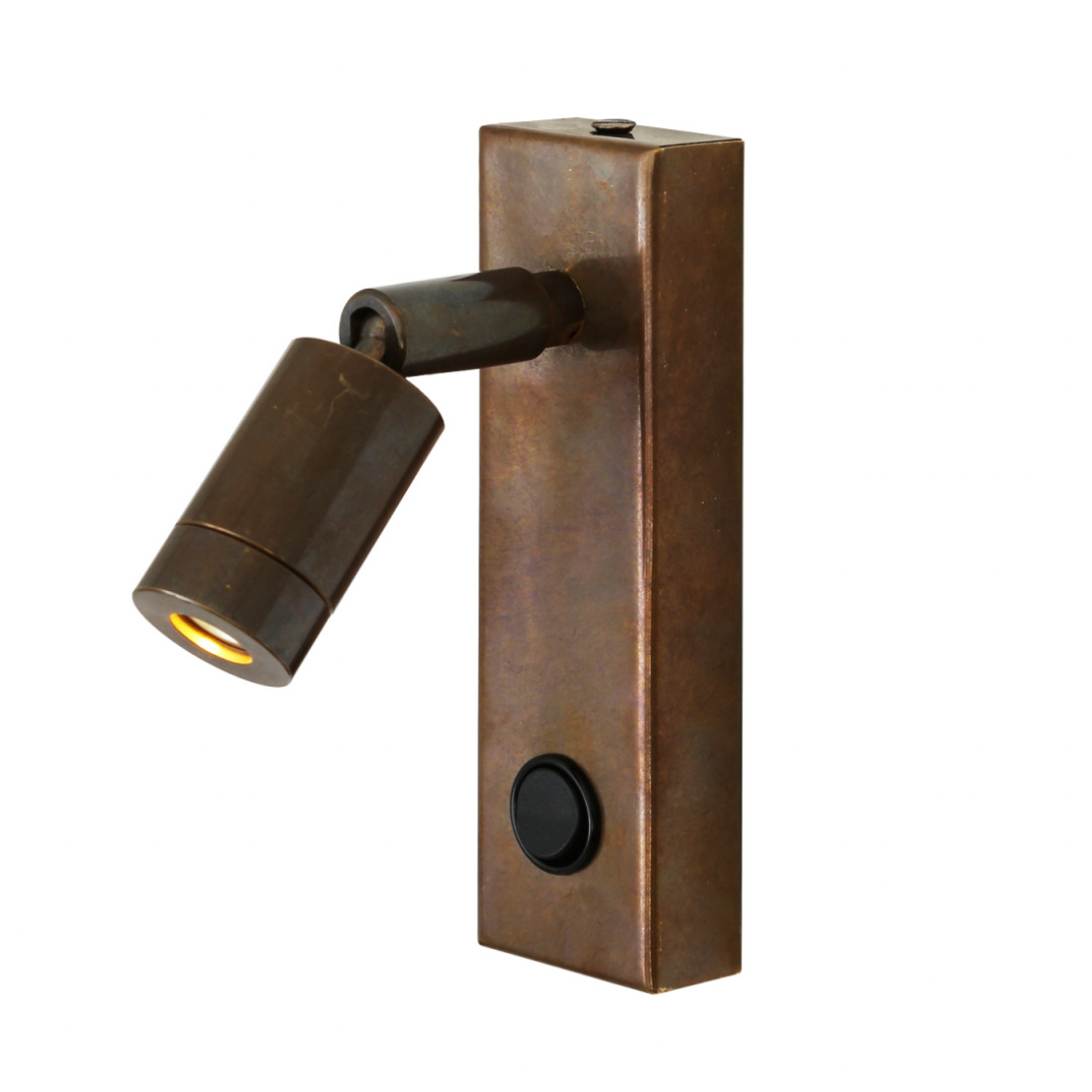 Mullan, Sampio Adjustable Brass Wall Spotlight with Switch