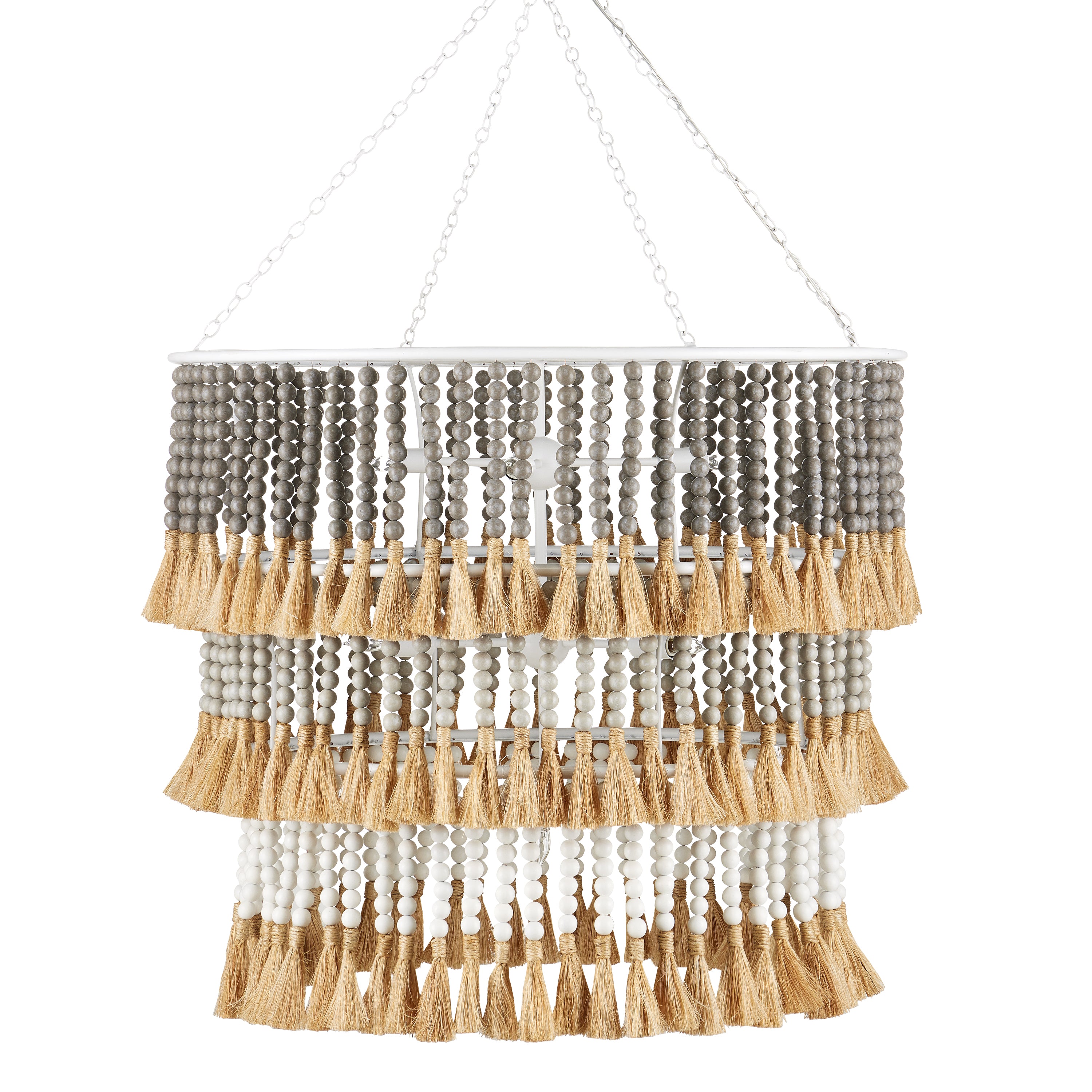 Currey & Company, St. Barts Taupe Chandelier