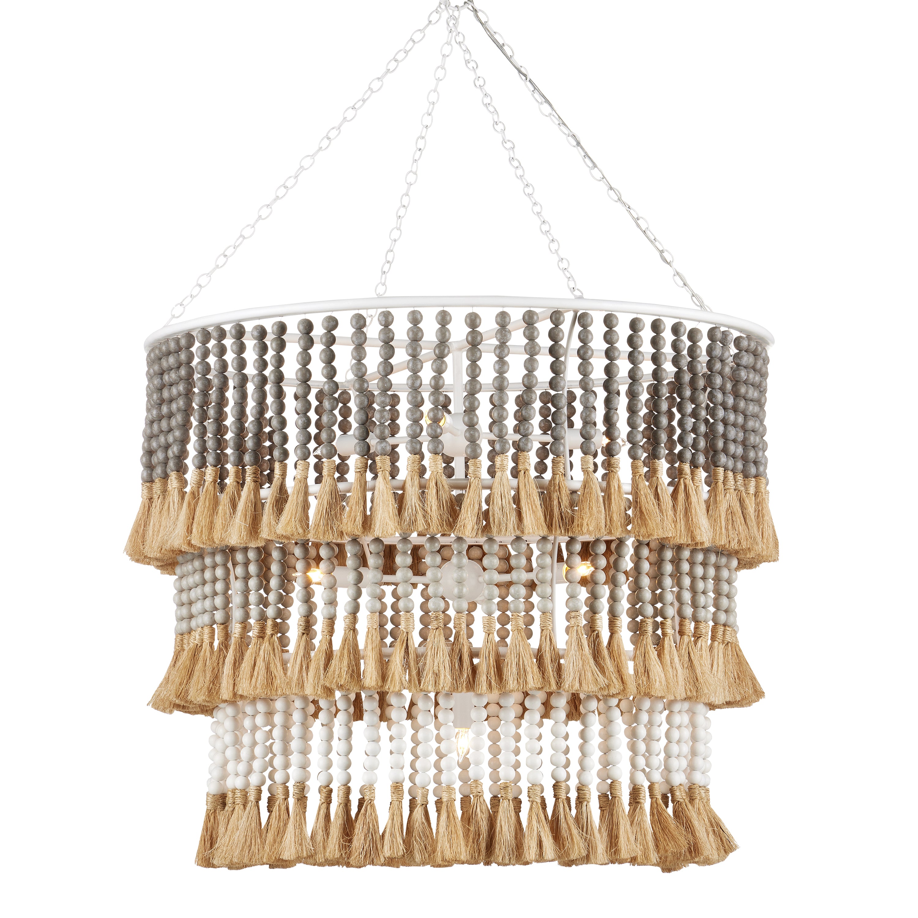 Currey & Company, St. Barts Taupe Chandelier