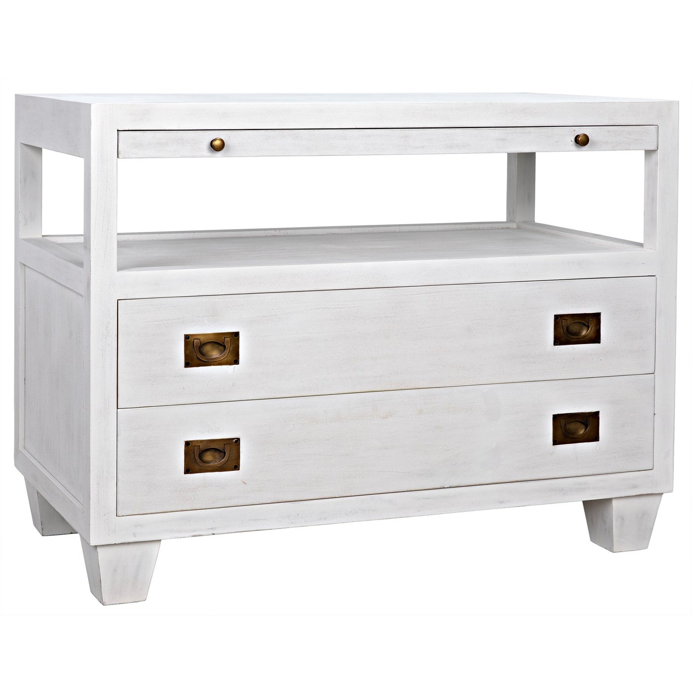 Noir, Tadeo 2 Drawer Side Table