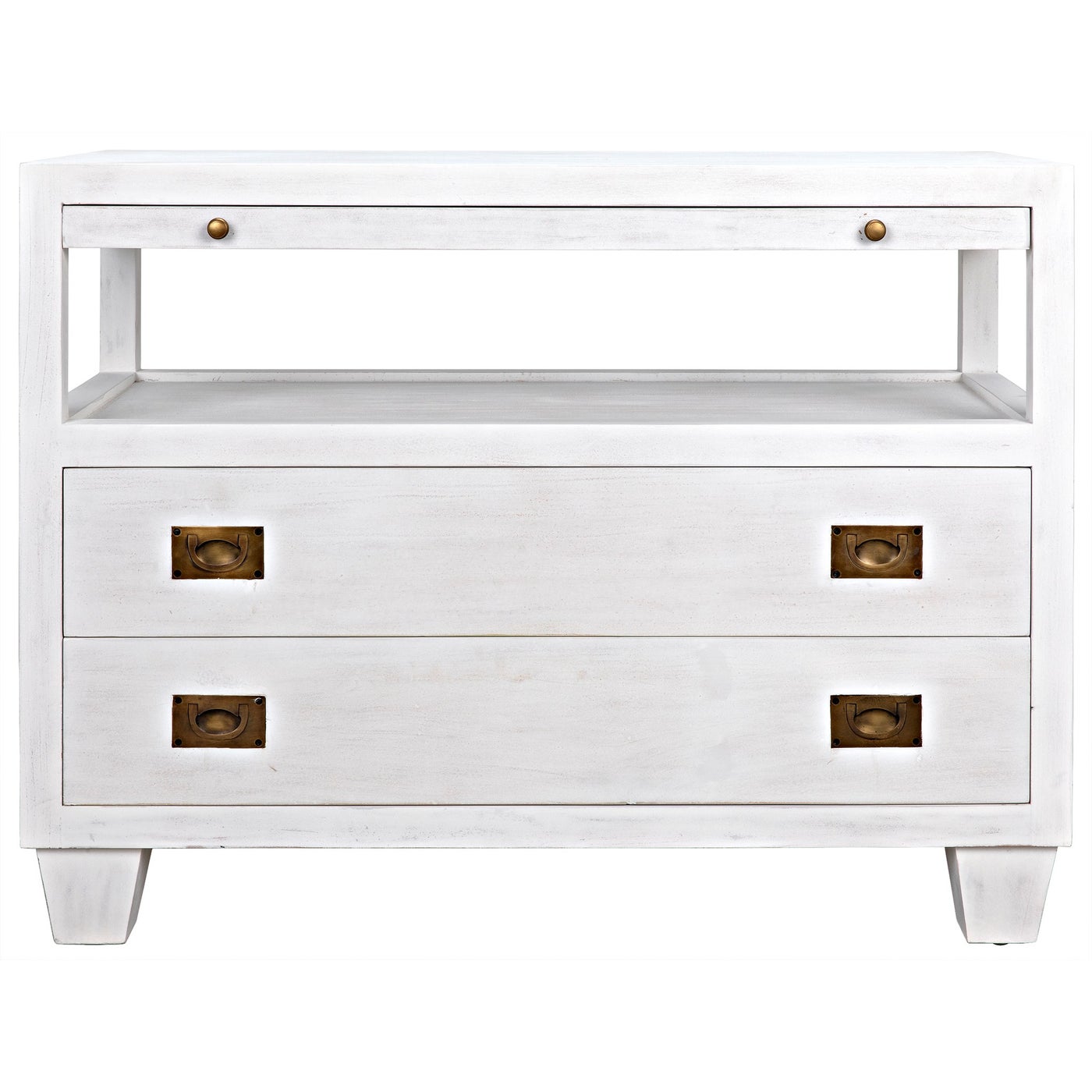 Noir, Tadeo 2 Drawer Side Table