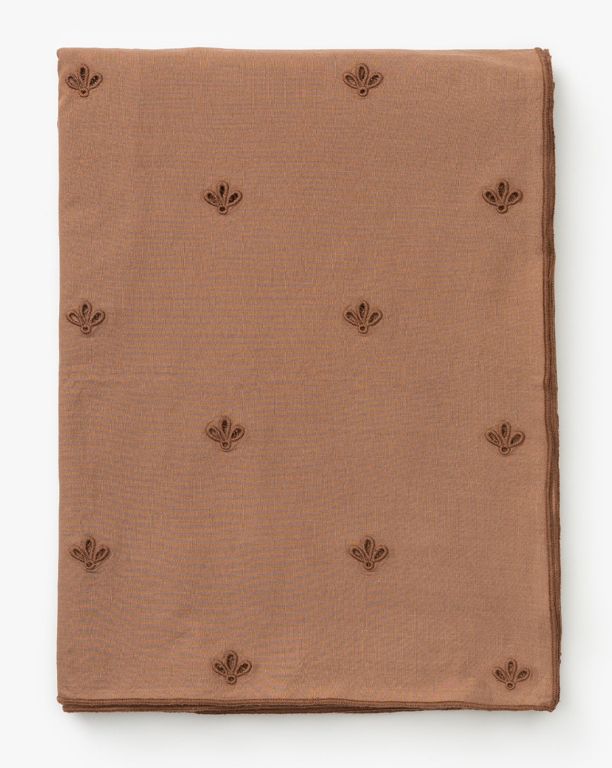 Renuka Inc., Umber Eyelet Tablecloth